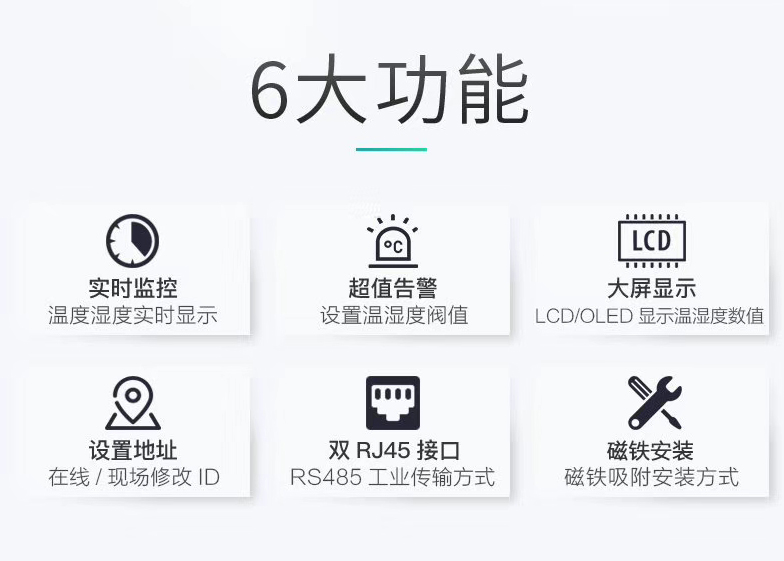 磁吸式温湿度传感器，机房温湿度传感器